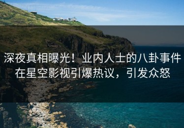 深夜真相曝光！业内人士的八卦事件在星空影视引爆热议，引发众怒